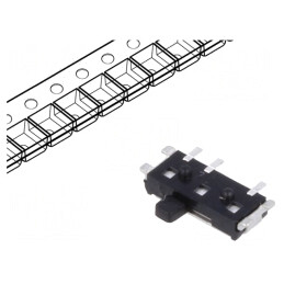 Comutator Glisant 2 Pozitii SPDT SMT pentru PCB | Electronic-mag.ro | Componente Electronice