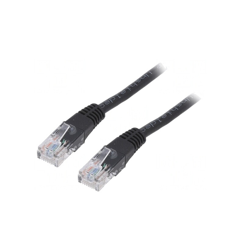 Patch Cord U/UTP 5e Negru 1m PVC | Electronic-mag.ro | Componente Electronice Patch Cord U/UTP 5e Negru 1m PVC | Electronic-mag.ro | Componente Electronice