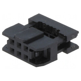 Mufă IDC Mamă 6 PIN Aurită 1mm Fără Presare | Electronic-mag.ro | Componente Electronice