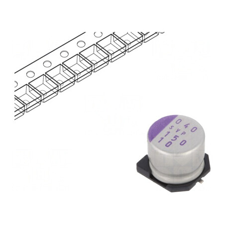 Condensator Polimeric 150uF 10V SMD | Electronic-mag.ro | Componente Electronice