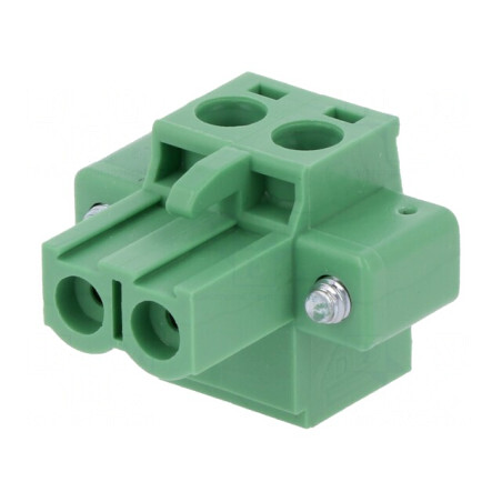 Regletă de Conexiuni Deconectabilă 5mm 2 Piste Dreaptă Mufă | Electronic-mag.ro | Componente Electronice