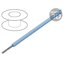 Cablu litat Cu 24AWG PVC albastru deschis 30m | Electronic-mag.ro | Componente Electronice