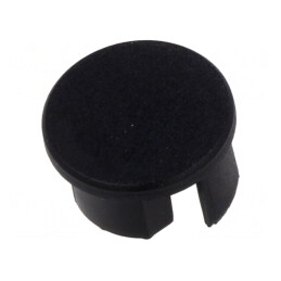 Obturator Negru Rotund pentru Profile LED OLEK | Electronic-mag.ro | Componente Electronice