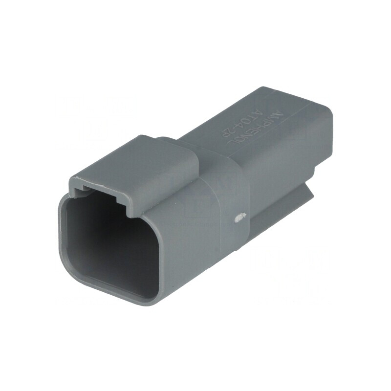 Conector AT tată 2 pini gri IP67 | Electronic-mag.ro | Componente Electronice
