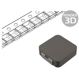 Inductor SMD 3.3uH 6.8A 30.3mΩ ±20% | Electronic-mag.ro | Componente Electronice