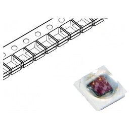 LED Crimson 4W 3535 SMD 700mA 140° | Electronic-mag.ro | Componente Electronice