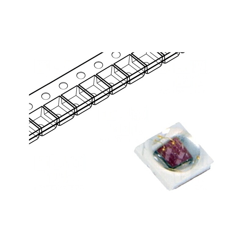 LED Crimson 4W 3535 SMD 700mA 140° | Electronic-mag.ro | Componente Electronice