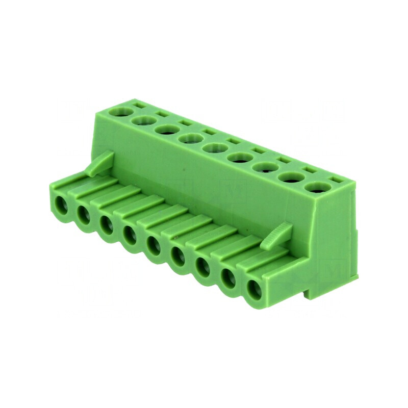Regletă de conexiuni deconectabilă 5mm 9 piste drept mufă | Electronic-mag.ro | Componente Electronice