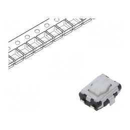 Microîntrerupător TACT SPST 0,02A 15VDC SMD | Electronic-mag.ro | Componente Electronice