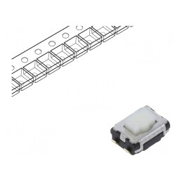 Microîntrerupător TACT SPST SMD 0,02A 15VDC | Electronic-mag.ro | Componente Electronice