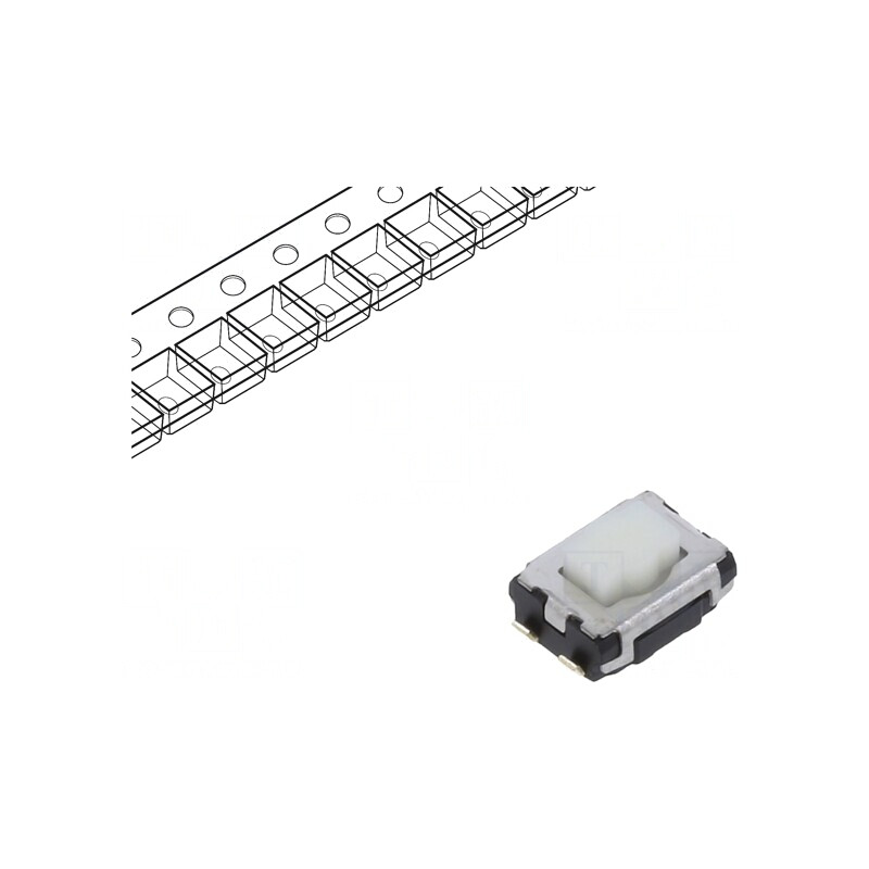 Microîntrerupător TACT SPST SMD 0,02A 15VDC | Electronic-mag.ro | Componente Electronice