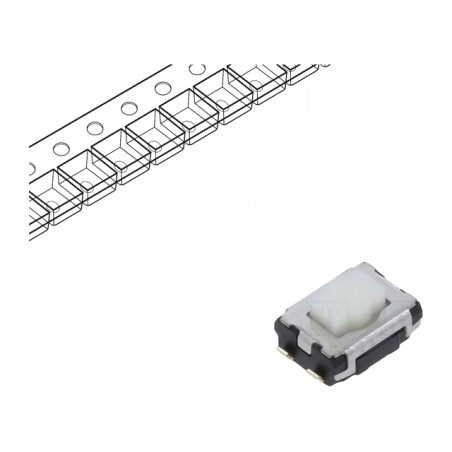 Microîntrerupător TACT SPST SMD 0,02A 15VDC | Electronic-mag.ro | Componente Electronice