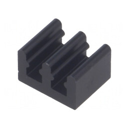 Radiator Aluminiu Negru 8x10x6mm 73K/W | Electronic-mag.ro | Componente Electronice