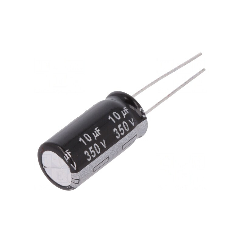 Condensator Electrolitic THT 10uF 350V Ø10x20mm Raster 5mm | Electronic-mag.ro | Componente Electronice