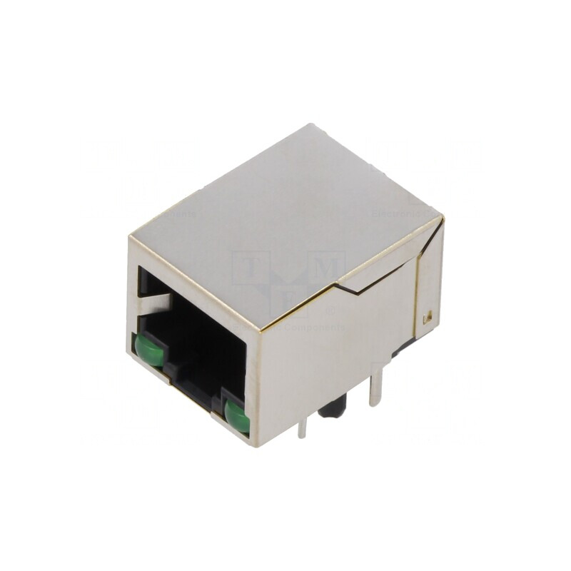 Soclu RJ45 8P8C Ecranat cu LED | Electronic-mag.ro | Componente Electronice Soclu RJ45 8P8C Ecranat cu LED | Electronic-mag.ro | Componente Electronice
