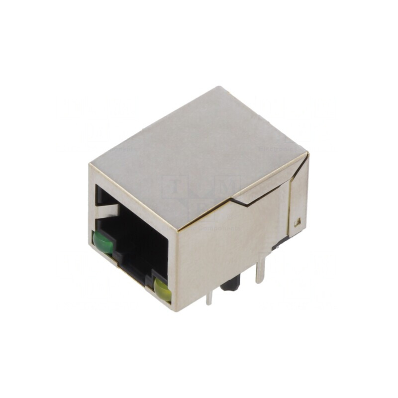 Soclu RJ45 8P8C ecranat cu LED | Electronic-mag.ro | Componente Electronice Soclu RJ45 8P8C ecranat cu LED | Electronic-mag.ro | Componente Electronice