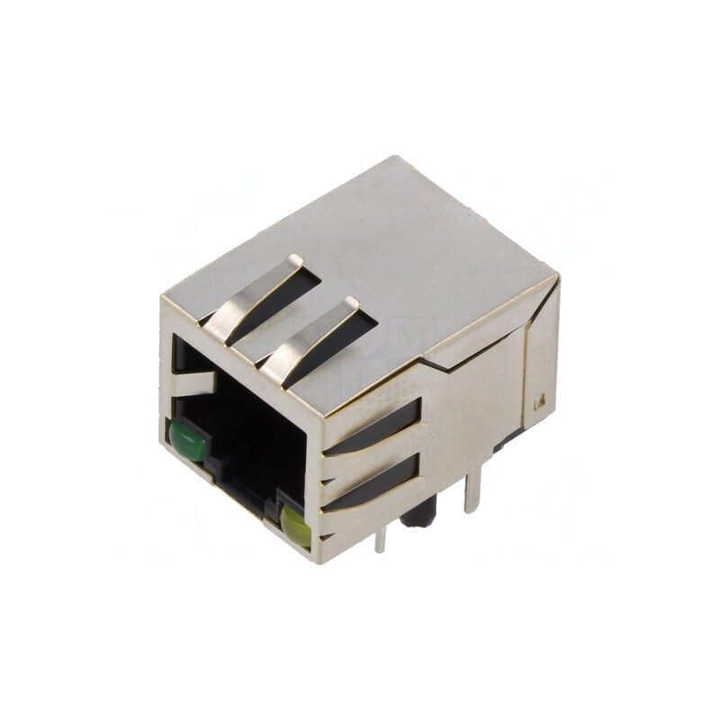 Soclu RJ45 8p8c Ecranat cu LED | Electronic-mag.ro | Componente Electronice Soclu RJ45 8p8c Ecranat cu LED | Electronic-mag.ro | Componente Electronice