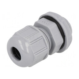 Garnitură de etanşare PG9 IP68 gri închis poliamidă | Electronic-mag.ro | Componente Electronice