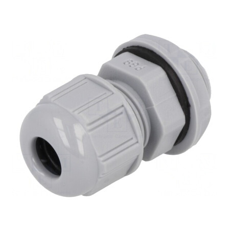 Garnitură de etanşare PG9 IP68 gri închis poliamidă | Electronic-mag.ro | Componente Electronice