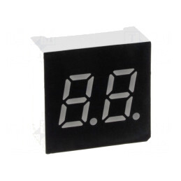 Afișaj LED 7 Segmente 7,62mm Roșu 2 Digiti | Electronic-mag.ro | Componente Electronice