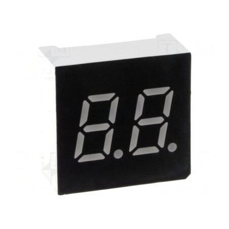 Afișaj LED 7 Segmente 7,62mm Roșu 2 Digiti | Electronic-mag.ro | Componente Electronice