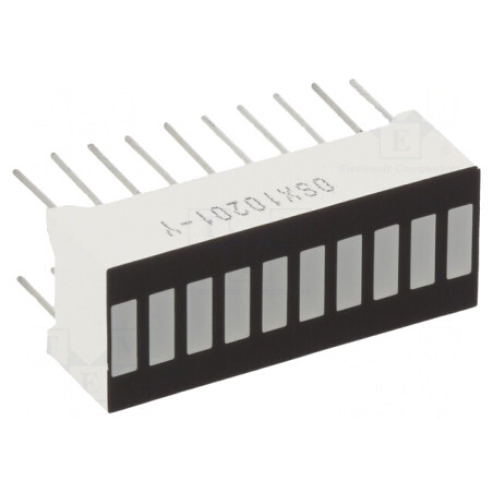 Afișaj LED Riglă Galbenă 25.5x10.2mm 2.1-2.5V | Electronic-mag.ro | Componente Electronice