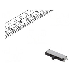 Comutator Glisant 3 Pozitii SMT 0,3A/6VDC | Electronic-mag.ro | Componente Electronice