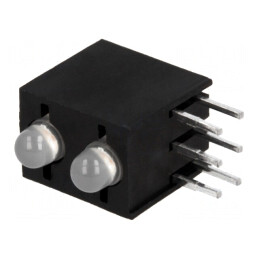 LED 3mm Roșu/Verde 20mA 60° | Electronic-mag.ro | Componente Electronice