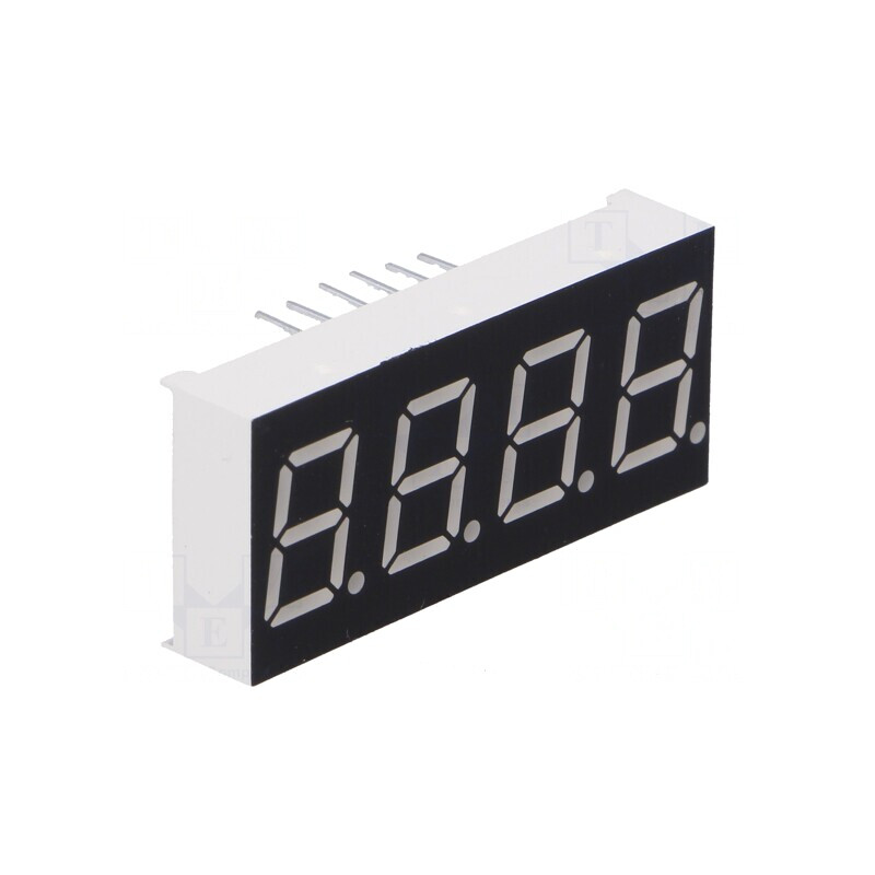 Afișaj LED 7 Segmente 4 Digits Roșu | Electronic-mag.ro | Componente Electronice