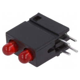 LED Roșu 3mm 2 Diode 20mA 2V