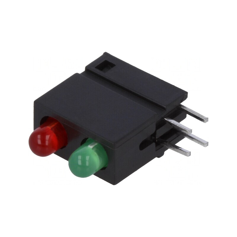 LED Bicolor 3mm Roșu/Verde 20mA 2V | Electronic-mag.ro | Componente Electronice