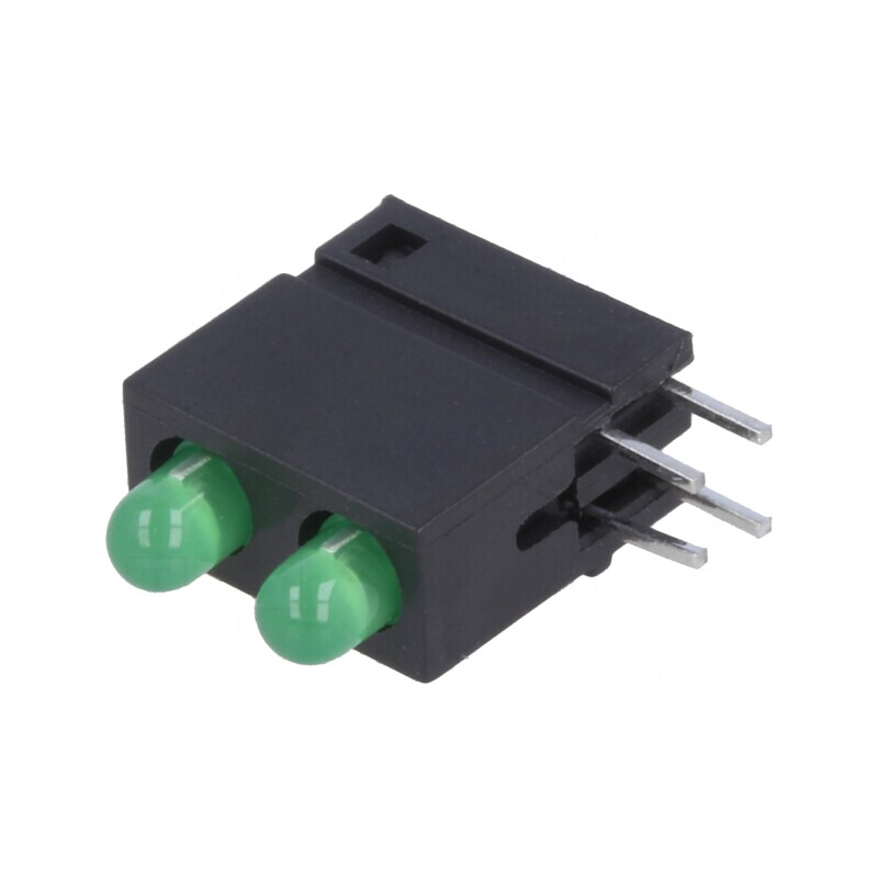 LED Verde 3mm 2 Diode 20mA 2.2V | Electronic-mag.ro | Componente Electronice