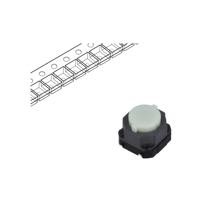 Microîntrerupător TACT SPST 0,05A 12V SMT | Electronic-mag.ro | Componente Electronice