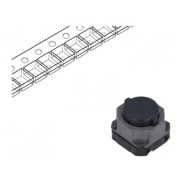 Microîntrerupător TACT SPST SMT 0,05A 12VDC | Electronic-mag.ro | Componente Electronice