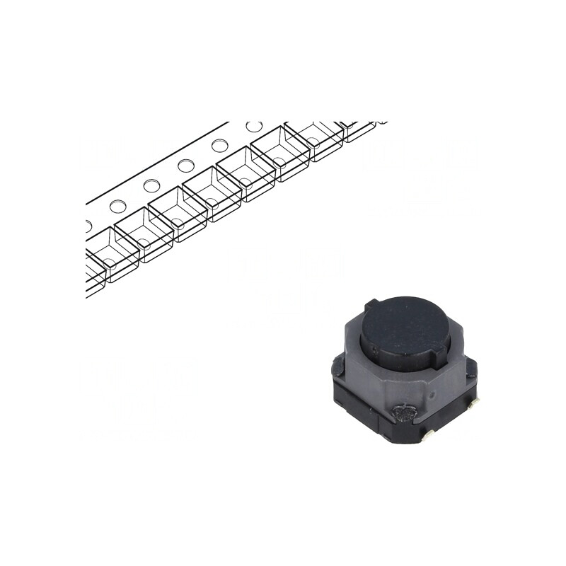 Microîntrerupător TACT SPST SMT 0,05A 12VDC | Electronic-mag.ro | Componente Electronice
