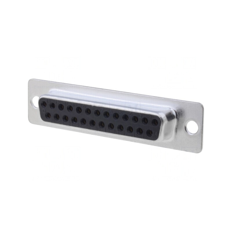 Conector D-Sub 25-Pin Mamă THT Aurit | Electronic-mag.ro | Componente Electronice