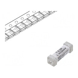 Siguranță Întârziere 6.3A 250V 125V SMD Cupru