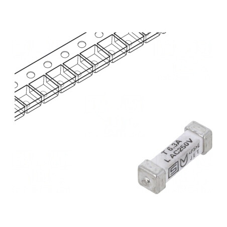 Siguranță Întârziere 6.3A 250V 125V SMD Cupru | Electronic-mag.ro | Componente Electronice