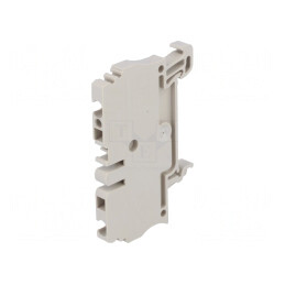 Conector Îmbinare Șine 2,5mm2 1 Piste 2 Borne Bej 5,1mm