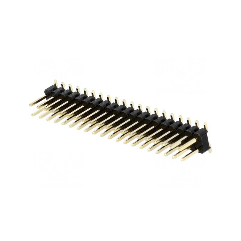 Conector Pini Tată 40 Pini 2,54mm 2x20 SMT Vertical | Electronic-mag.ro | Componente Electronice