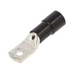 Vârf Inelar Tubular Crimpat Negru M5 Ø5.2mm 25mm2 | Electronic-mag.ro | Componente Electronice