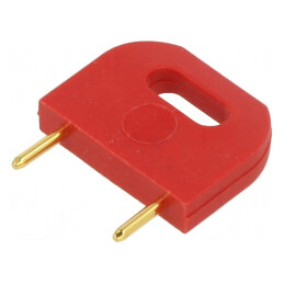 Conector Izolat Bărbat 10.16mm Roșu | Electronic-mag.ro | Componente Electronice
