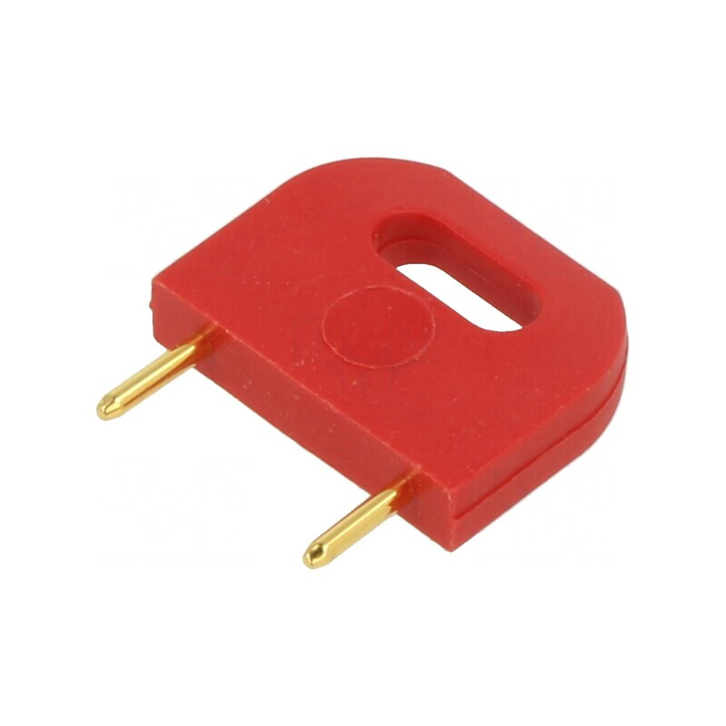 Conector Izolat Bărbat 10.16mm Roșu | Electronic-mag.ro | Componente Electronice