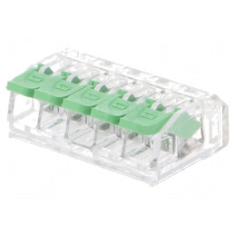 Bornă cu eliberare rapidă 0,2-4mm² 24-12AWG 300V | Electronic-mag.ro | Componente Electronice