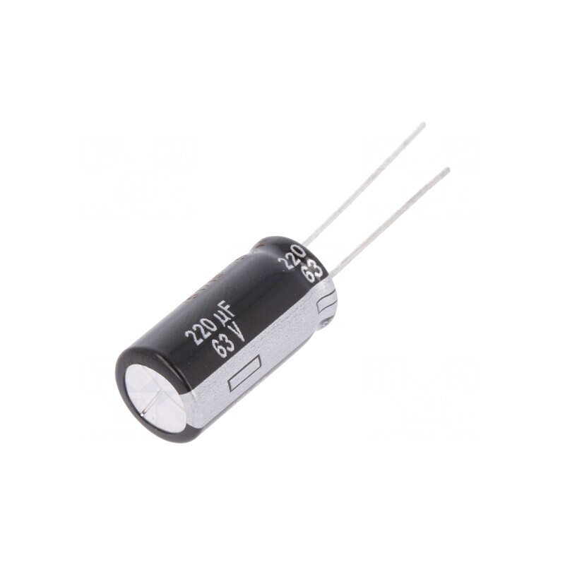 Condensator Electrolitic THT 220uF 63V 10x20mm | Electronic-mag.ro | Componente Electronice