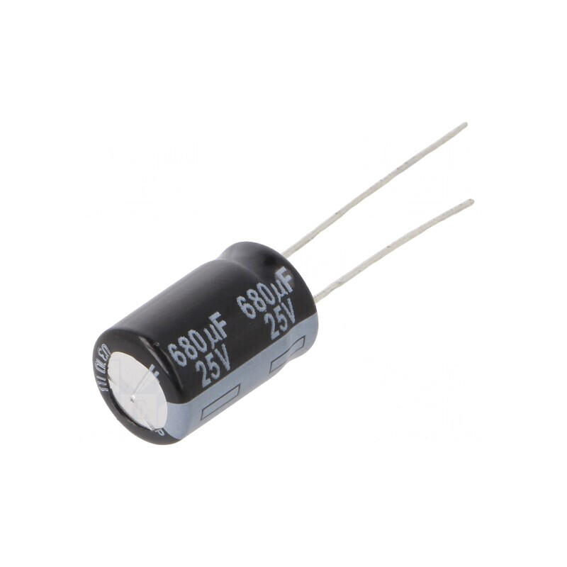 Condensator electrolitic THT 680uF 25V Ø10x16mm 5mm Raster | Electronic-mag.ro | Componente Electronice Condensator electrolitic THT 680uF 25V Ø10x16mm 5mm Raster | Electronic-mag.ro | Componente Electronice
