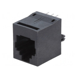 Soclu RJ12 6p6c Cat5 THT Drept | Electronic-mag.ro | Componente Electronice