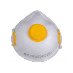 Semi-mască de filtrare cu supapă de unică folosinţă