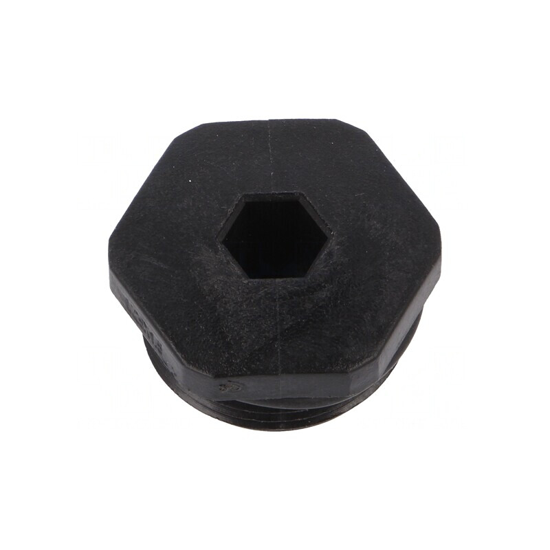 Capac de protecție negru M12 IP68 poliamidă 15mm | Electronic-mag.ro | Componente Electronice