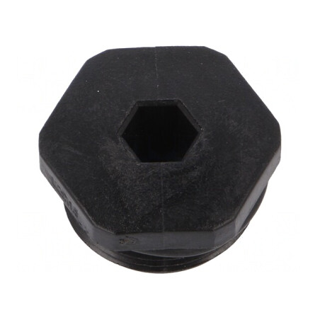 Capac de protecție negru M12 IP68 poliamidă 15mm | Electronic-mag.ro | Componente Electronice